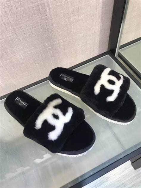 chanel slippers white|chanel slippers 2020.